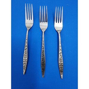 lot of 3 Viners MOSAIC: Stainless Steel Dinner fork (7.5") in good condition